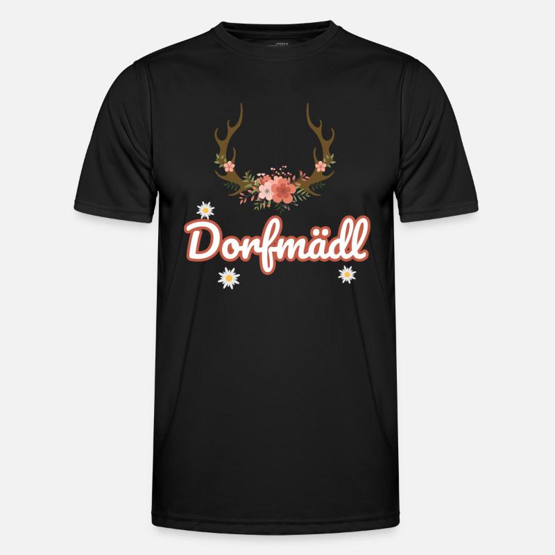 Dorfmädel Dorfmädchen Dorf Dorfmädl Damen Männer Funktions-T-Shirt