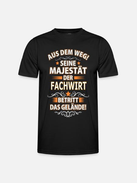 FACHWIRT - Männer Funktions-T-Shirt - Schwarz