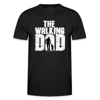 The Walking Dad Sohn Vatertag Geburtstag Geburt - Männer Funktions-T-Shirt - Schwarz - Vorne - AI Model Male 178 dark (178cm)