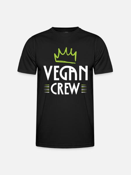 Vegan Crew - Men's Functional T-Shirt - black