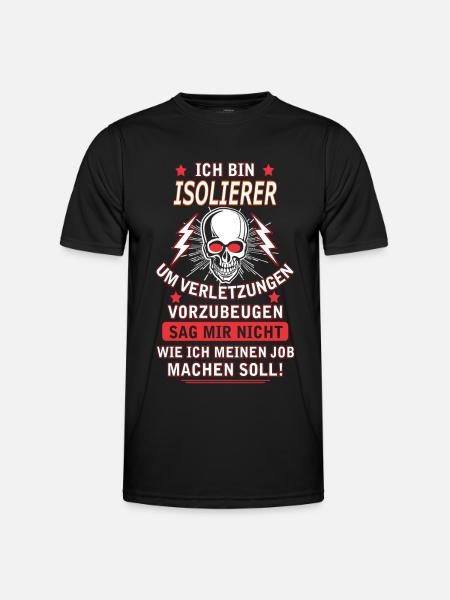 ISOLIERER - Männer Funktions-T-Shirt - Schwarz