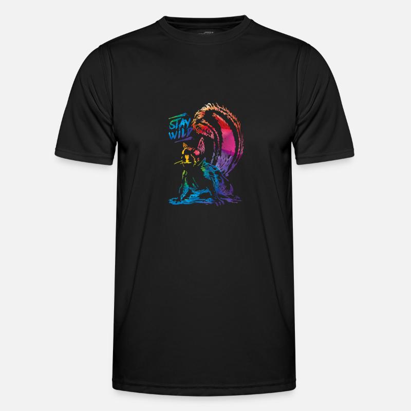 squirrel - Men's Functional T-Shirt - black