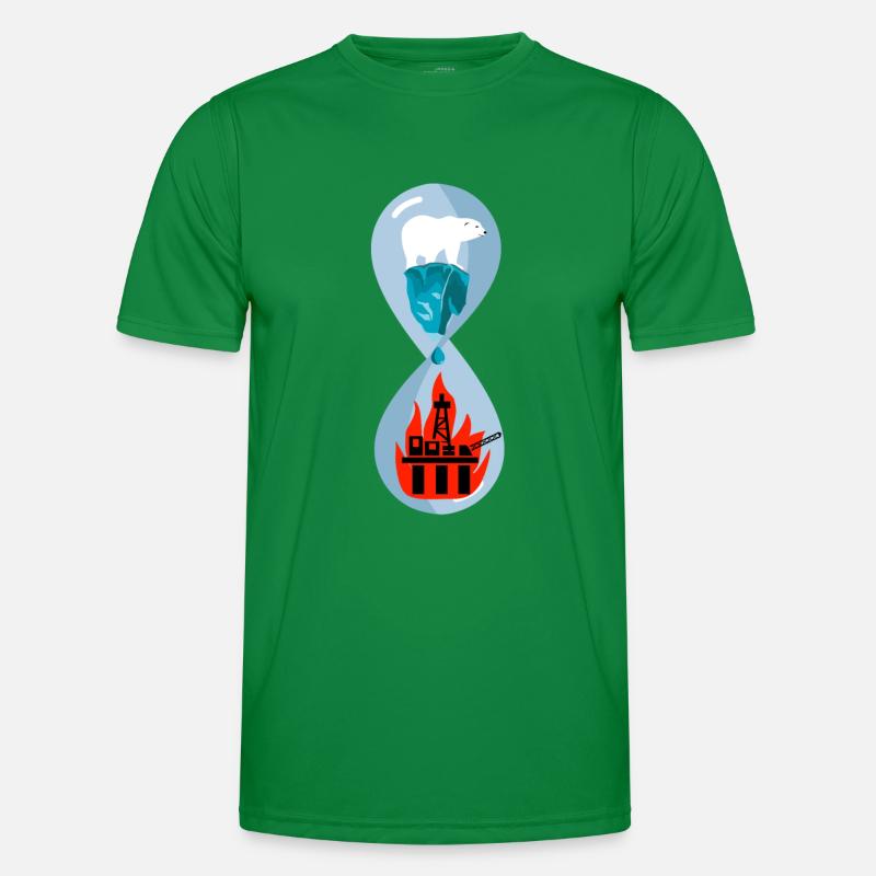 Eisbär Klima Klimawandel Männer Funktions-T-Shirt
