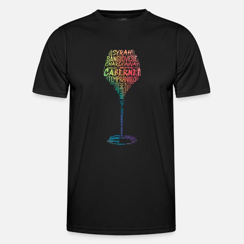 Vignes cépages T-shirt sport Homme
