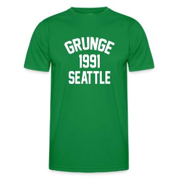 Seattle Grunge 1991 - T-shirt sport Homme - vert - Devant - AI Model Male 178 dark (178cm)