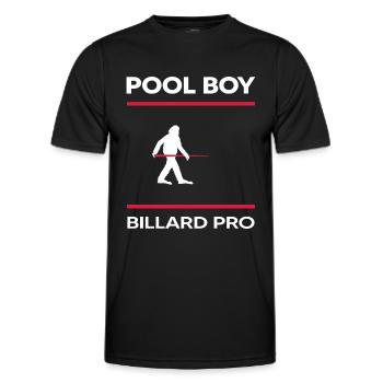 Billard snooker Billardspieler Poolboy Poolbillard - Männer Funktions-T-Shirt - Schwarz - Vorne - AI Model Male 178 dark (178cm)