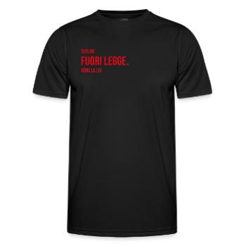 Hors La Loi - T-shirt sport Homme - noir - Devant - AI Model Male 178 dark (178cm)
