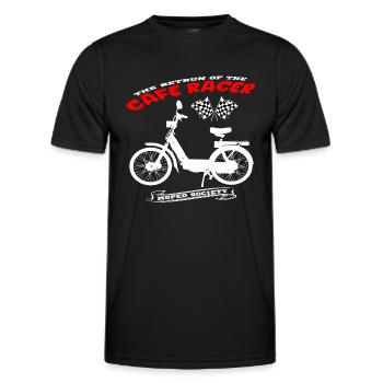 Mofa Moped Mokick Motorrad Vintage - Männer Funktions-T-Shirt - Schwarz - Vorne - AI Model Male 178 dark (178cm)