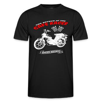 Mofa Moped Mokick Motorrad Vintage - Männer Funktions-T-Shirt - Schwarz - Vorne - AI Model Male 178 dark (178cm)