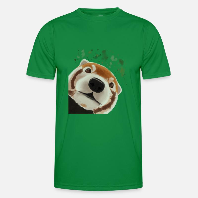 Curious Red Panda Men's Functional T-Shirt