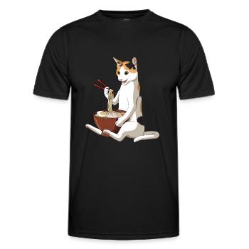 Pizza - T-shirt sport Homme - noir - Devant - AI Model Male 178 dark (178cm)