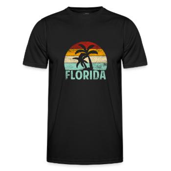Floride - T-shirt sport Homme - noir - Devant - AI Model Male 178 dark (178cm)