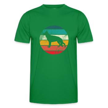 Chien de berger - T-shirt sport Homme - vert - Devant - AI Model Male 178 dark (178cm)