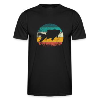 Aquarium Aquarium Aquarium Fish Lover Hobby - T-shirt sport Homme - noir - Devant - AI Model Male 178 dark (178cm)