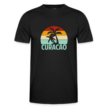 Curacao - Men's Functional T-Shirt - black - Front - AI Model Male 178 dark (178cm)