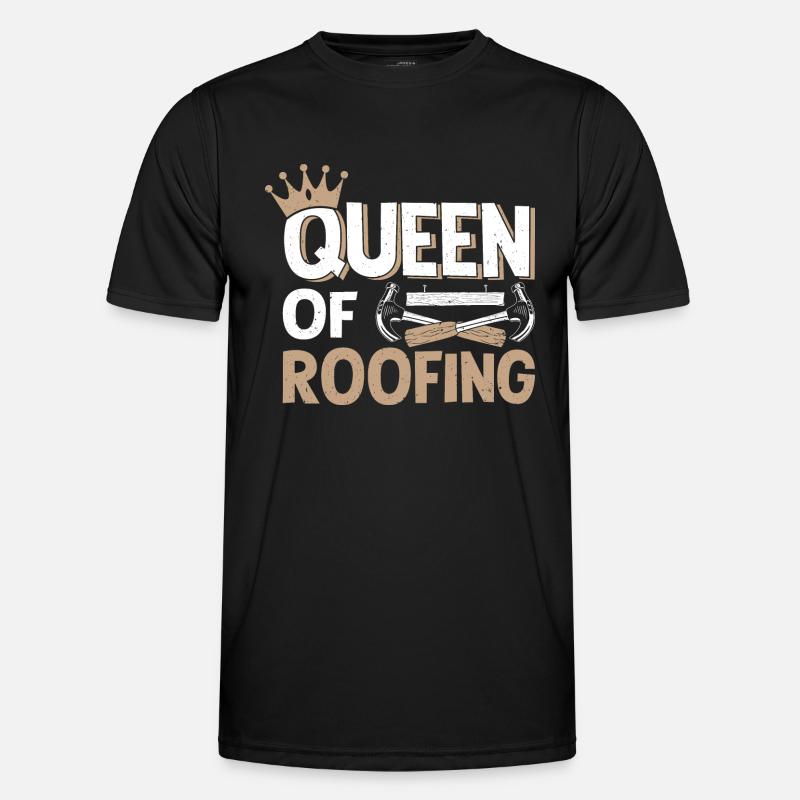 Dachdecker Dachdeckerei Dachklempner Roofer - Männer Funktions-T-Shirt - Schwarz