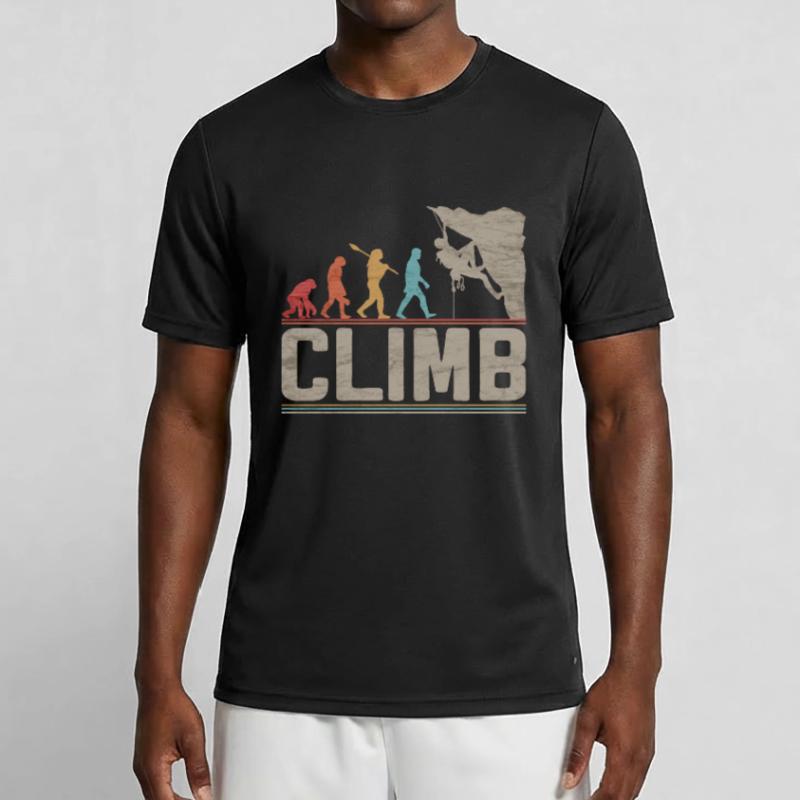 Klettern Evolution Klettern Kletterklettern Klettern Männer Funktions-T-Shirt