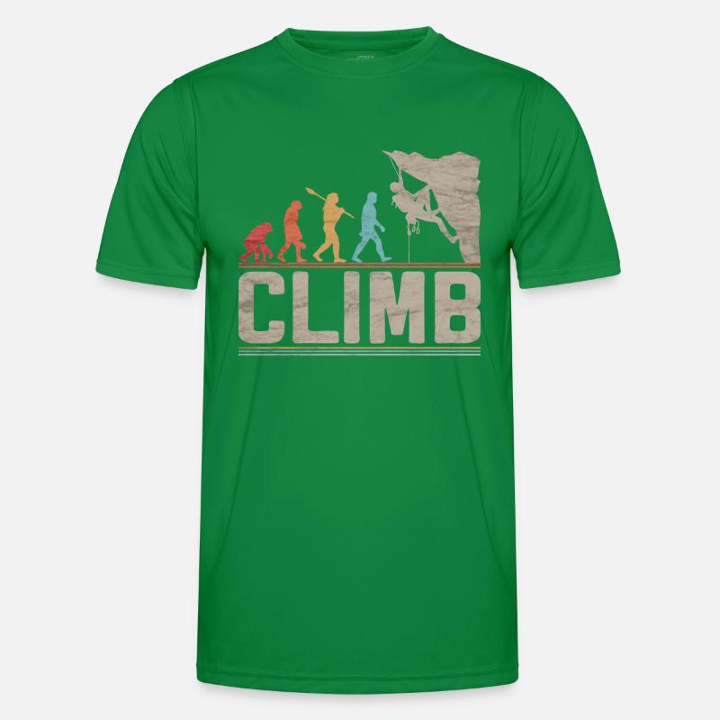 Klettern Evolution Klettern Kletterklettern Klettern Männer Funktions-T-Shirt