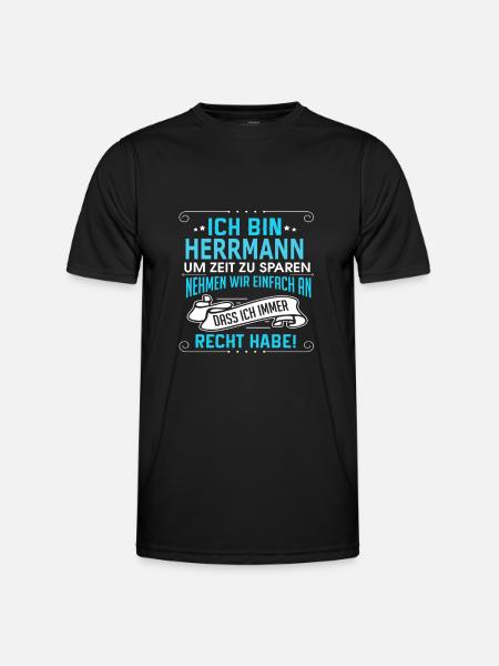 HERRMANN - Männer Funktions-T-Shirt - Schwarz