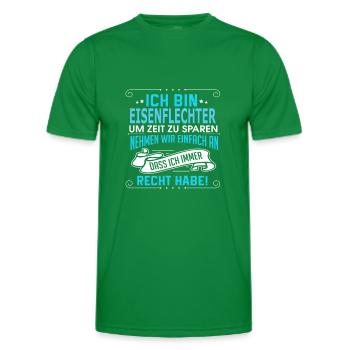 EISENFLECHTER - Männer Funktions-T-Shirt - Kelly Green - Vorne - AI Model Male 178 dark (178cm)