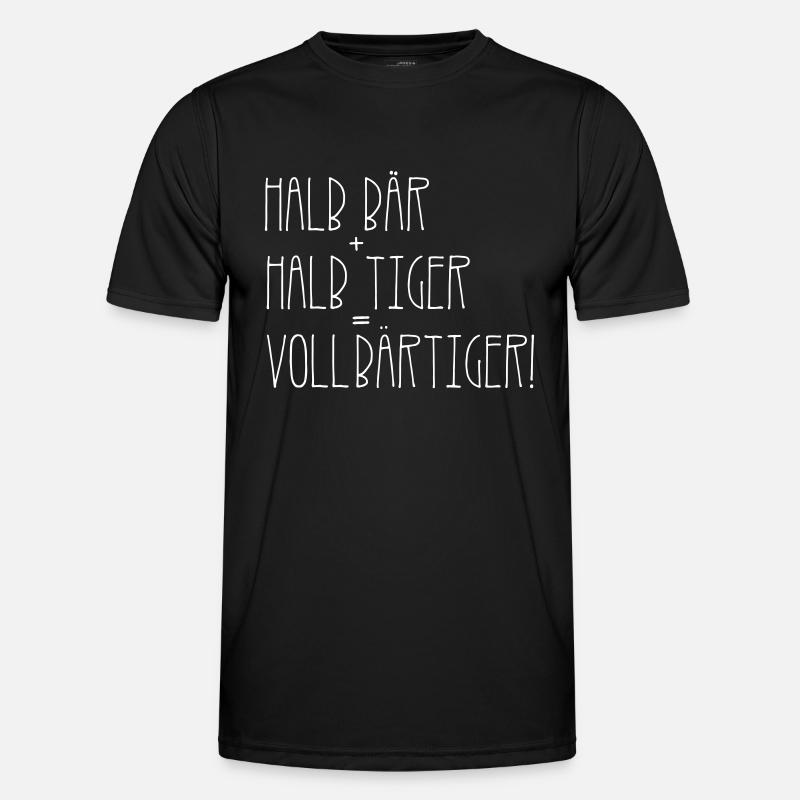 Vollbärtiger Männer Funktions-T-Shirt