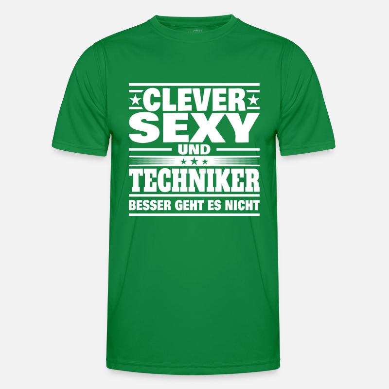 Clever Techniker Männer Funktions-T-Shirt
