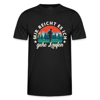 Laufen Joggen lustiges Läufer Geschenk - Männer Funktions-T-Shirt - Schwarz - Vorne - AI Model Male 178 dark (178cm)