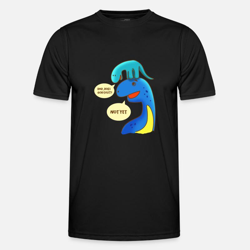 Atheist Dad Does God Exist? Not yet Dinosaurier Männer Funktions-T-Shirt