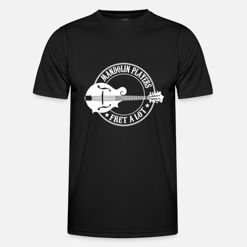 mandolin player - Men's Functional T-Shirt - black