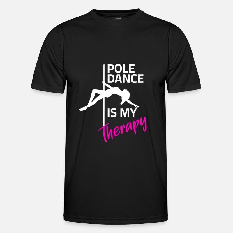 Pole Dance Therapy - Men's Functional T-Shirt - black
