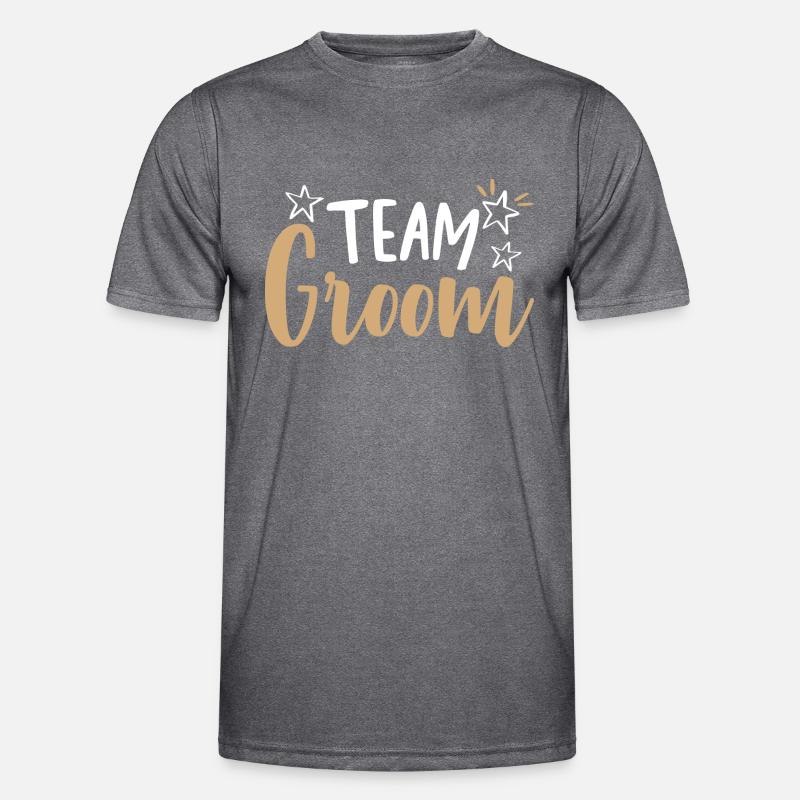 Team Bräutigam Männer Funktions-T-Shirt