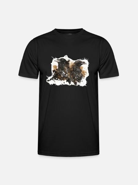 Raven - Männer Funktions-T-Shirt - Schwarz