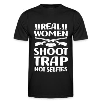 Trapschießen | Schießsport Fallenschießen Geschenk - Männer Funktions-T-Shirt - Schwarz - Vorne - AI Model Male 178 dark (178cm)