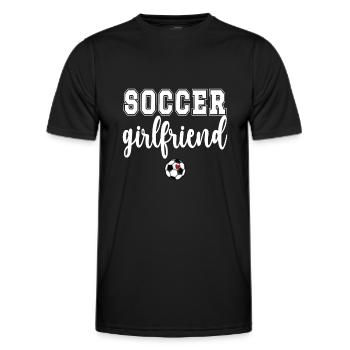 Fußball-Partnerin Von Fußballspieler Freundin - Männer Funktions-T-Shirt - Schwarz - Vorne - AI Model Male 178 dark (178cm)