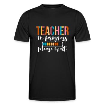 Futur enseignant Étudiant Formation des enseignants Étudiant - T-shirt sport Homme - noir - Devant - AI Model Male 178 dark (178cm)