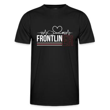 Emergency Nurse Nursing Emergency Room - Men's Functional T-Shirt - black - Front - AI Model Male 178 dark (178cm)