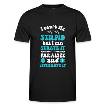 Emergency Nurse Nurse Emergency Room - Men's Functional T-Shirt - black - Front - AI Model Male 178 dark (178cm)