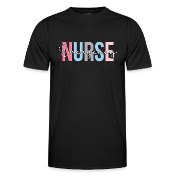 Emergency Nurse Nurse Emergency Room - Men's Functional T-Shirt - black - Front - AI Model Male 178 dark (178cm)