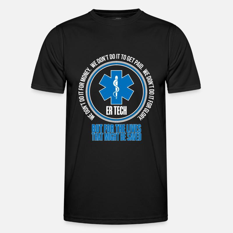 Medizinisch Technischer Assistent Notaufnahme - Männer Funktions-T-Shirt - Schwarz