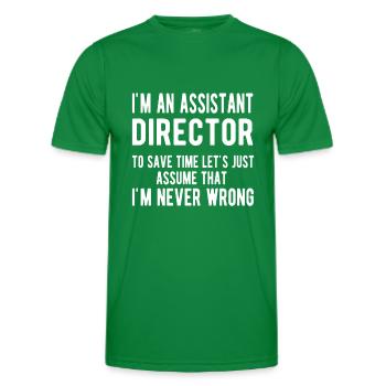 Stellvertretender Direktor Stellvertreter Geschenk - Männer Funktions-T-Shirt - Kelly Green - Vorne - AI Model Male 178 dark (178cm)