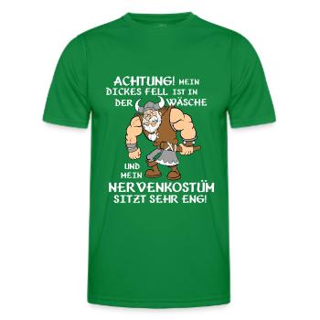 Mein dickes Fell ist in der Wäsche - Männer Funktions-T-Shirt - Kelly Green - Vorne - AI Model Male 178 dark (178cm)