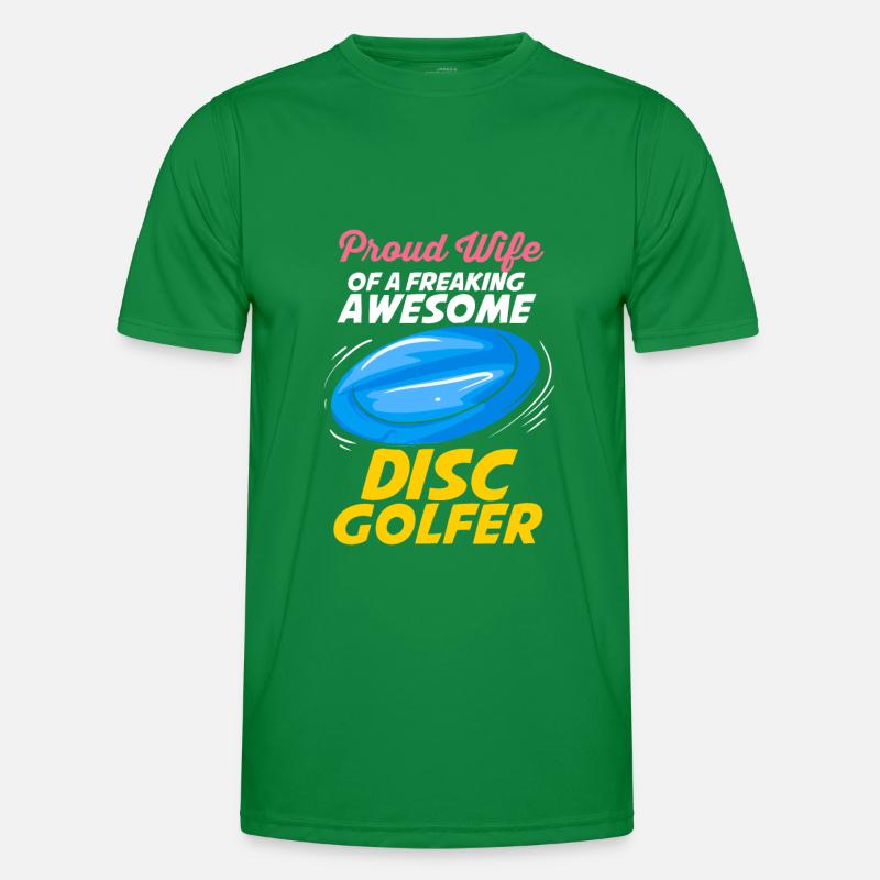 Ehefrau eines Discgolfers Disc Golf Männer Funktions-T-Shirt