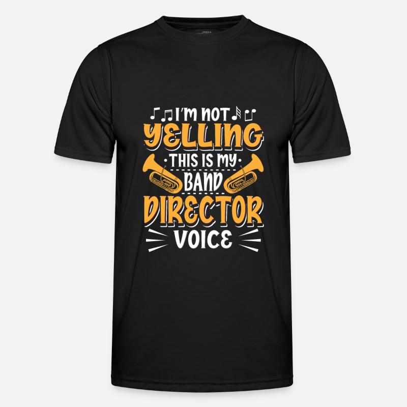 Marching Band Direktor - Männer Funktions-T-Shirt - Schwarz