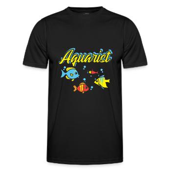 Aquarist Fish Tank Aquarist Fish Keeper - T-shirt sport Homme - noir - Devant - AI Model Male 178 dark (178cm)