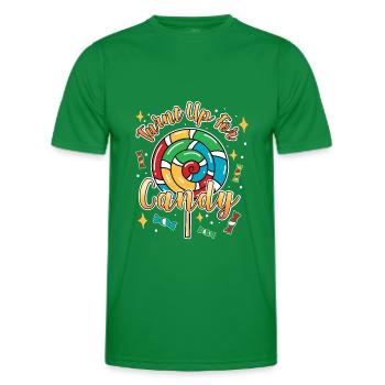 Turnt Up For Candy I Lollipop I Candy - T-shirt sport Homme - vert - Devant - AI Model Male 178 dark (178cm)