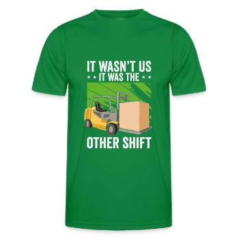 Forklift Operator - Men's Functional T-Shirt - kelly green - Front - AI Model Male 178 dark (178cm)