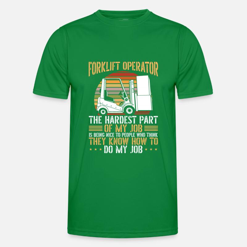 Forklift Operator Men's Functional T-Shirt