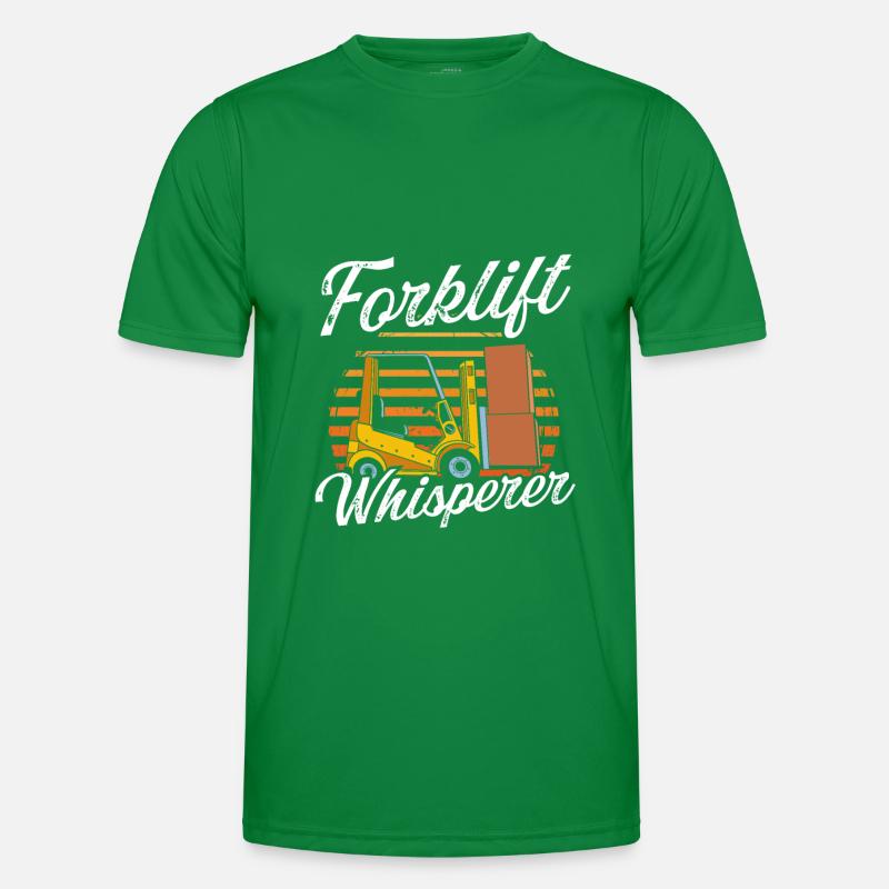 Gabelstapler Staplerfahrer Männer Funktions-T-Shirt