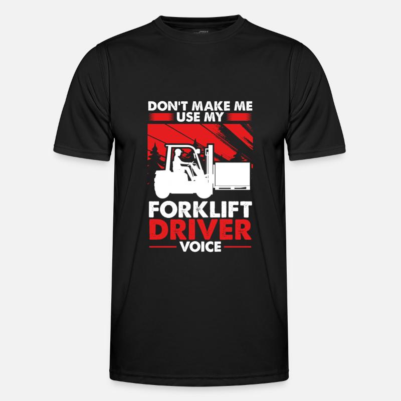 Staplerfahrer Gabelstaplerfahrer Geschenk - Männer Funktions-T-Shirt - Schwarz