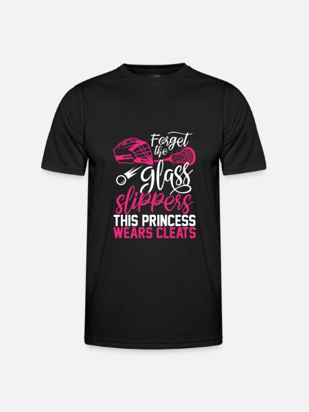 Lacrosse Spieler Lacrosse Team - Männer Funktions-T-Shirt - Schwarz